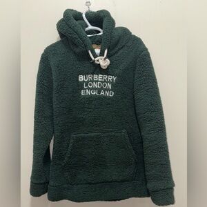 Burberry Unisex Hoodie Fleece with Logo Detail